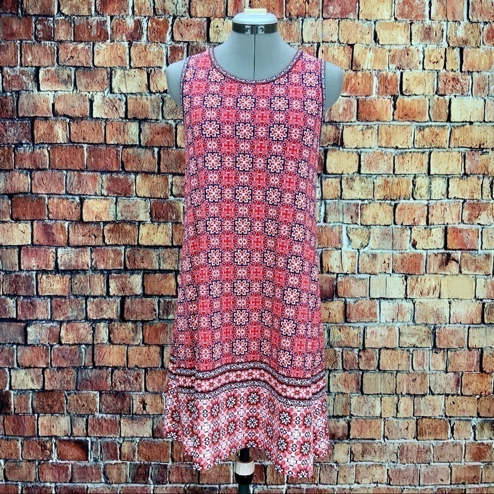 𝅺MAX Studio Patterned Sleeveless Shift Dress - XS